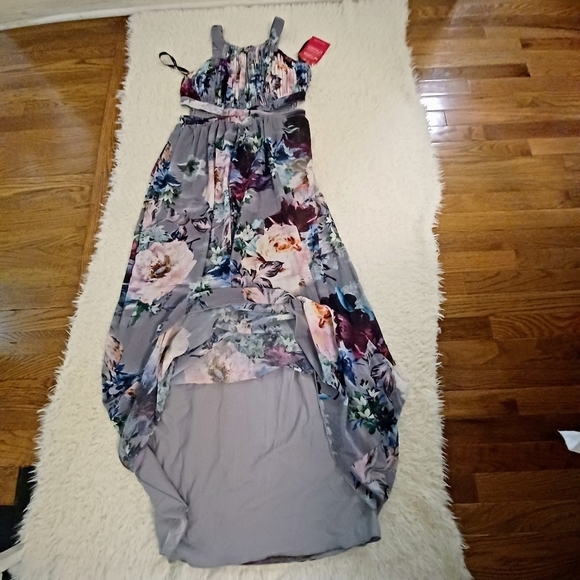 LITTLE Mistress Floral Halter Maxi Dress Sz 12 NWT - Picture 8 of 13